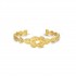 Knot of Hercules Bracelet, Yellow Gold Plated 925° Sterling Silver
