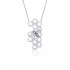 Honey Bee Necklace, 925° Sterling Silver, Large