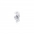 Honey Bee Brooch, 14K White Gold, Small