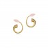 Horn of Plenty Stud Earrings, Yellow Gold Plated 925° Sterling Silver