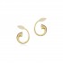 Horn of Plenty Stud Earrings, Yellow Gold Plated 925° Sterling Silver