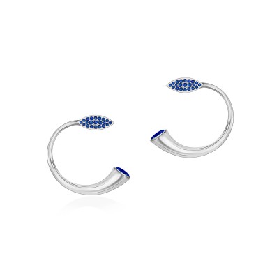 Horn of Plenty J Earrings, 925° Sterling Silver