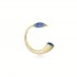 Horn of Plenty J Earrings, Yellow Gold Plated 925° Sterling Silver