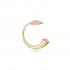 Horn of Plenty J Earrings, Yellow Gold Plated 925° Sterling Silver