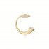 Horn of Plenty J Earrings, Yellow Gold Plated 925° Sterling Silver