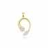 Horn of Plenty Pendant, Yellow Gold Plated 925° Sterling Silver