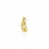Knot of Hercules Drop Earrings, Yellow Gold Plated 925° Sterling Silver