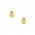 Knot of Hercules Stud Earrings, Yellow Gold Plated 925° Sterling Silver