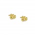 Knot of Hercules Cufflinks, 14K Yellow Gold, Women's