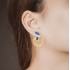 Horn of Plenty Stud Earrings, Yellow Gold Plated 925° Sterling Silver
