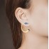 Horn of Plenty J Earrings, Yellow Gold Plated 925° Sterling Silver