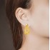 Knot of Hercules Drop Earrings, Yellow Gold Plated 925° Sterling Silver