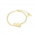 Meander Bracelet, Yellow Gold Plated 925° Sterling Silver