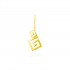 Meander Pendant, 14K Yellow Gold