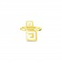 Meander Ring, Yellow Gold Plated 925° Sterling Silver
