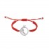 Pomegranate Woven Bracelet, 14K White Gold