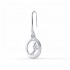 Pomegranate Drop Earrings, 14K White Gold