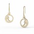 Pomegranate Drop Earrings, 14K Yellow Gold