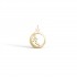 Pomegranate Pendant, Yellow Gold Plated 925° Sterling Silver, Medium
