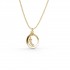 Pomegranate Pendant, Yellow Gold Plated 925° Sterling Silver, Medium