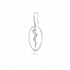 Rod of Asclepius Drop Earrings, 925° Sterling Silver