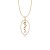 "Spiga":  Yellow Gold Plated 925° Sterling Silver | Length: 70 cm | 29.5"  