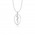 Rod of Asclepius Pendant, 925° Sterling Silver