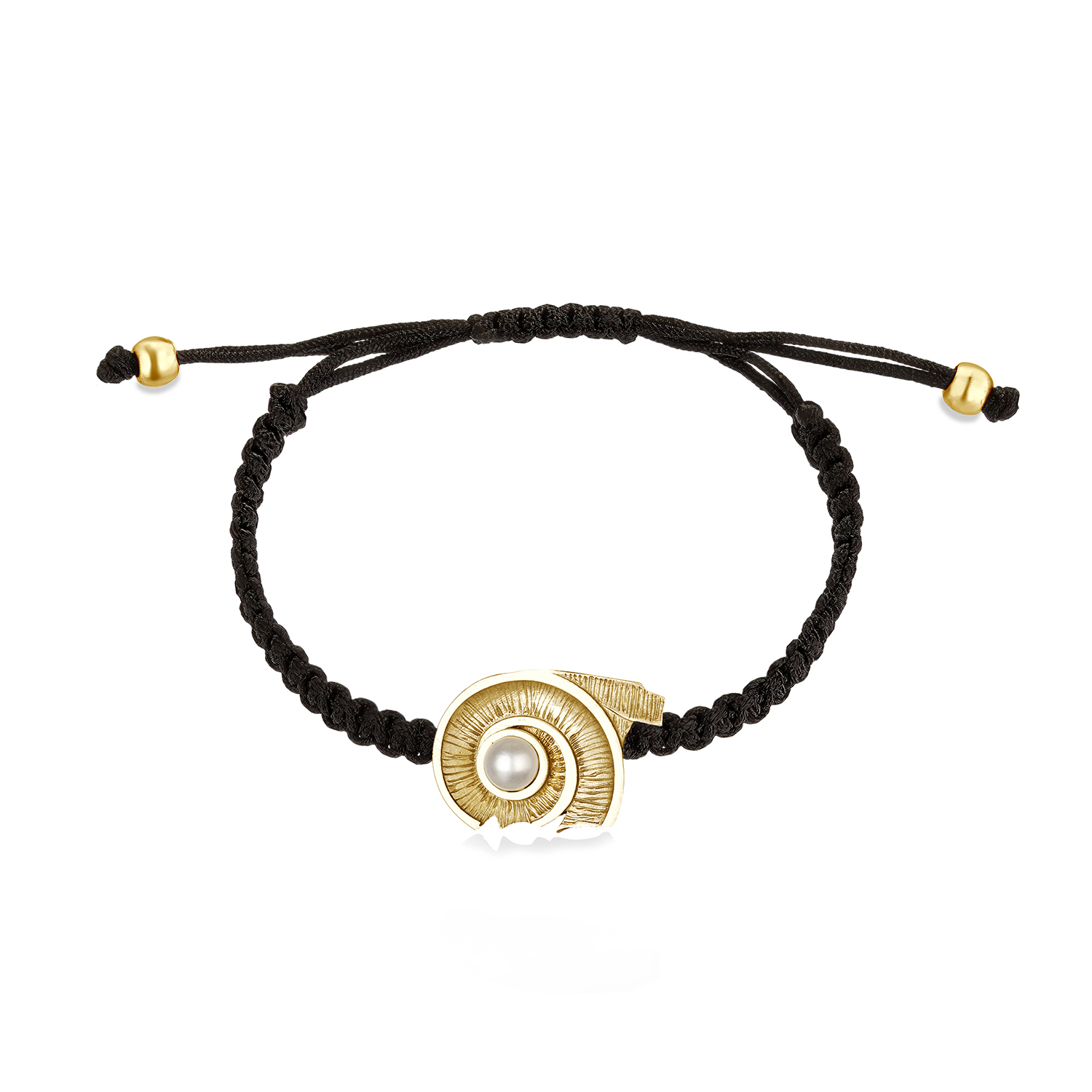 Spiral of Life Woven Bracelet, Yellow Gold Plated 925° Sterling Silver