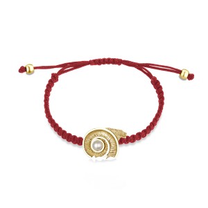 Spiral of Life Woven Bracelet, Yellow Gold Plated 925° Sterling Silver
