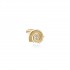 Spiral of Life Stud Earrings, Yellow Gold Plated 925° Sterling Silver