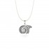 Spiral of Life Pendant, Oxidized 925° Sterling Silver