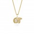Spiral of Life Pendant, 14K Yellow Gold