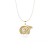 Spiral Option Double wire Gold-Silver Color Chain in Sterling Silver, 42 cm | 16.5 in long  