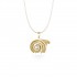 Spiral of Life Pendant, Yellow Gold Plated 925° Sterling Silver