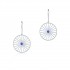Wheel of Fortune Drop Earrings, 925° Sterling Silver