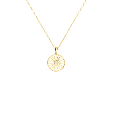 Wheel of Fortune Pendant, 18K Yellow Gold, Small
